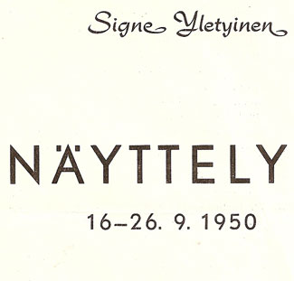 Kumlinin Taidesalonki 1950